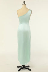 Sheath One Shoulder Bridesmaid Dress