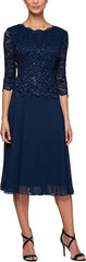 Alex Evenings AE1121796 Short Mother of the Bride Dress