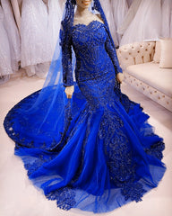 Lace Mermaid Dresses Off The Shoulder Long Sleeves