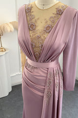 Amazing V-Neck Mermaid Evening Dress with Appliques