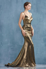 Andrea & Leo A0937 Metaling Long Sexy Prom Dress
