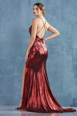 Andrea & Leo A0937 Metaling Long Sexy Prom Dress