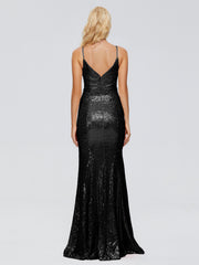 Athena Straps Sequins Prom Dresses