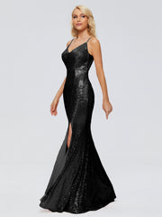 Athena Straps Sequins Prom Dresses