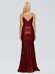 Athena Straps Sequins Prom Dresses
