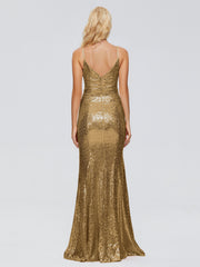 Athena Straps Sequins Prom Dresses