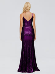 Athena Straps Sequins Prom Dresses