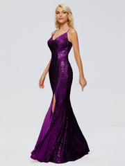 Athena Straps Sequins Prom Dresses