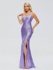 Athena Straps Sequins Prom Dresses