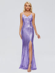 Athena Straps Sequins Prom Dresses