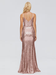 Athena Straps Sequins Prom Dresses