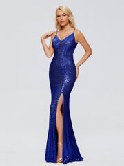 Athena Straps Sequins Prom Dresses