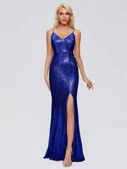 Athena Straps Sequins Prom Dresses