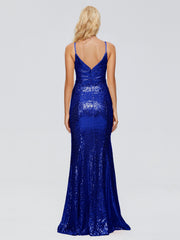 Athena Straps Sequins Prom Dresses