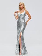 Athena Straps Sequins Prom Dresses