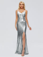 Athena Straps Sequins Prom Dresses
