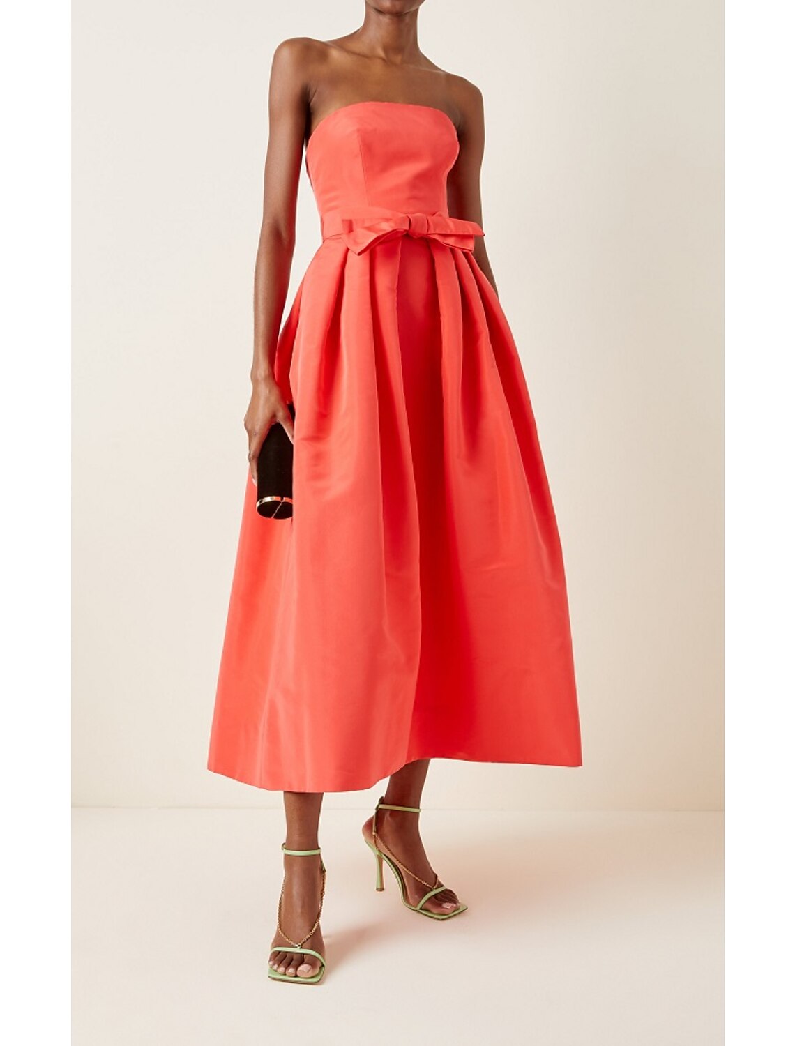 A-Line Cocktail Dresses Minimalist Dress Homecoming Wedding Guest Tea Length Sleeveless Strapless Satin with Sash / Ribbon Pure Color