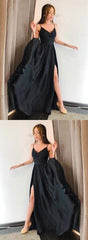 Black Prom Dress Long, Evening Dress, Dance Dresses, Graduation School Party Gown