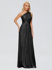 Bailey One-Shoulder Sequins Party Prom Dresses