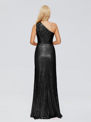 Bailey One-Shoulder Sequins Party Prom Dresses