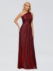 Bailey One-Shoulder Sequins Party Prom Dresses
