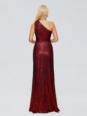 Bailey One-Shoulder Sequins Party Prom Dresses
