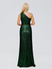 Bailey One-Shoulder Sequins Party Prom Dresses