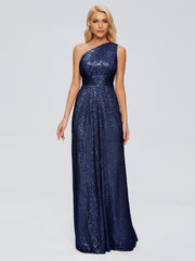 Bailey One-Shoulder Sequins Party Prom Dresses