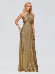 Bailey One-Shoulder Sequins Party Prom Dresses
