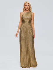 Bailey One-Shoulder Sequins Party Prom Dresses