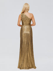 Bailey One-Shoulder Sequins Party Prom Dresses