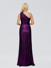 Bailey One-Shoulder Sequins Party Prom Dresses