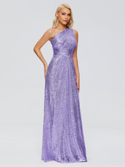 Bailey One-Shoulder Sequins Party Prom Dresses