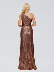 Bailey One-Shoulder Sequins Party Prom Dresses