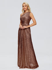 Bailey One-Shoulder Sequins Party Prom Dresses