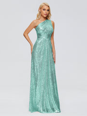 Bailey One-Shoulder Sequins Party Prom Dresses