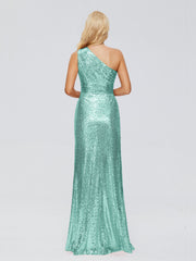 Bailey One-Shoulder Sequins Party Prom Dresses
