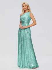 Bailey One-Shoulder Sequins Party Prom Dresses