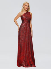 Bailey One-Shoulder Sequins Party Prom Dresses