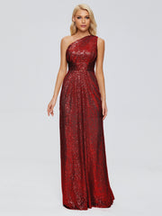 Bailey One-Shoulder Sequins Party Prom Dresses