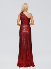 Bailey One-Shoulder Sequins Party Prom Dresses