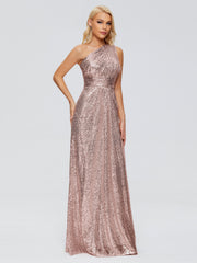 Bailey One-Shoulder Sequins Party Prom Dresses