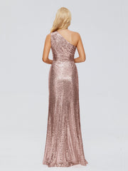 Bailey One-Shoulder Sequins Party Prom Dresses