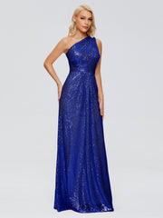 Bailey One-Shoulder Sequins Party Prom Dresses