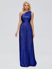 Bailey One-Shoulder Sequins Party Prom Dresses