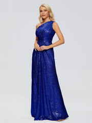 Bailey One-Shoulder Sequins Party Prom Dresses