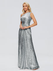Bailey One-Shoulder Sequins Party Prom Dresses