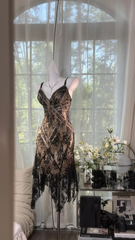 Elegant V-neck Applique Beaded Sequin Romantic Chiffon Evening Dress Prom Dresses HZ1024