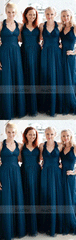 Long Bridesmaid Dresses,V-Neck Bridesmaid Dress,Bridesmaid Dresses