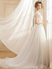 Beach Wedding Dress Bohemian Maxi Bridal Dresses Ivory Flowers Applique Illusion Open Back Summer Wedding Gowns